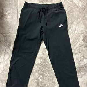 Women’s Black Nike Jogger Sweat Pants with Nike Logo Large